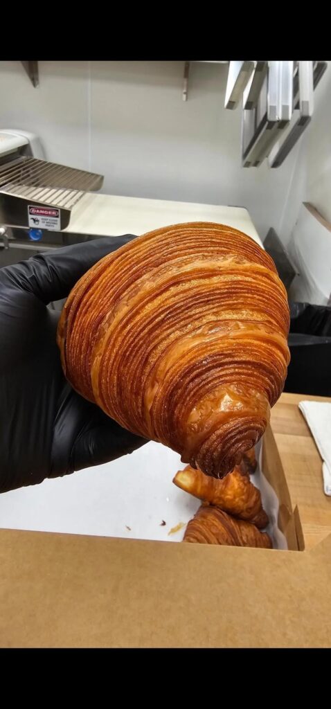 1 year difference in experience with croissants.