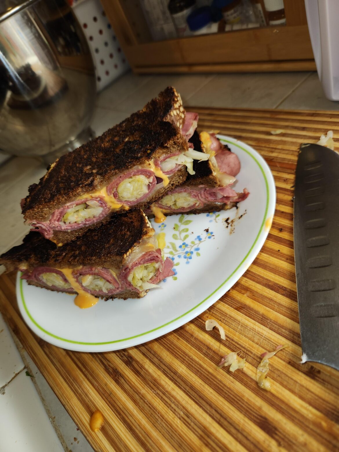 The Reuben I made tonight