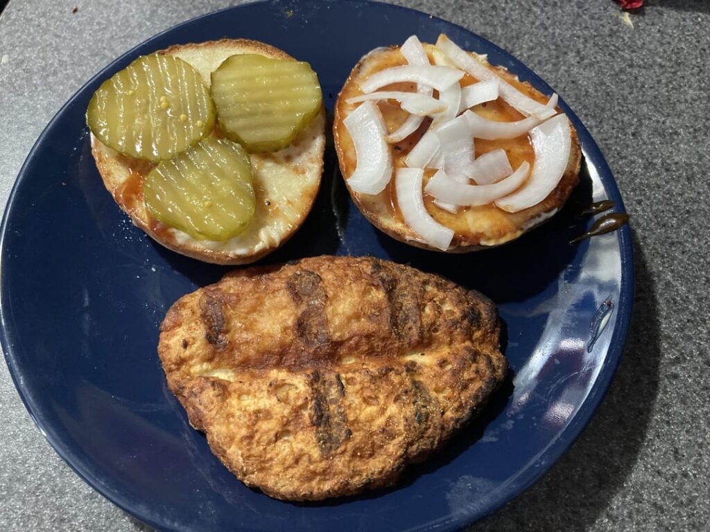 Try it before you knock it - Fast Bites BBQ Chicken Sandwich with extras