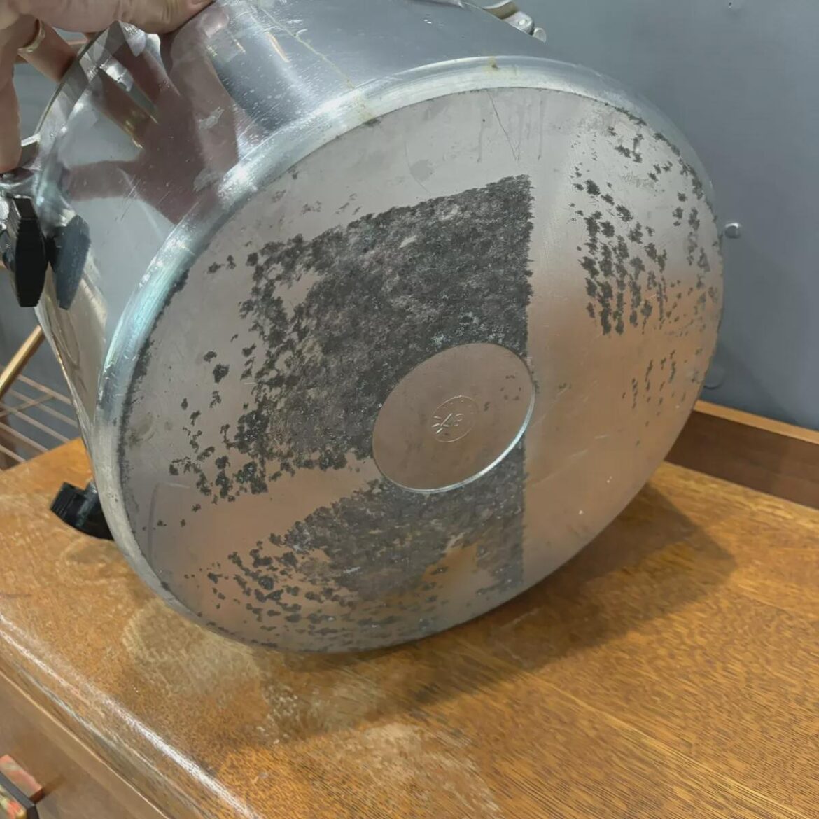 All American 915 question - do I need to replace this bottom? I got this vintage one used and have never canned before, so I'm replacing the valve/gauge/etc, but is this bottom OK to keep?