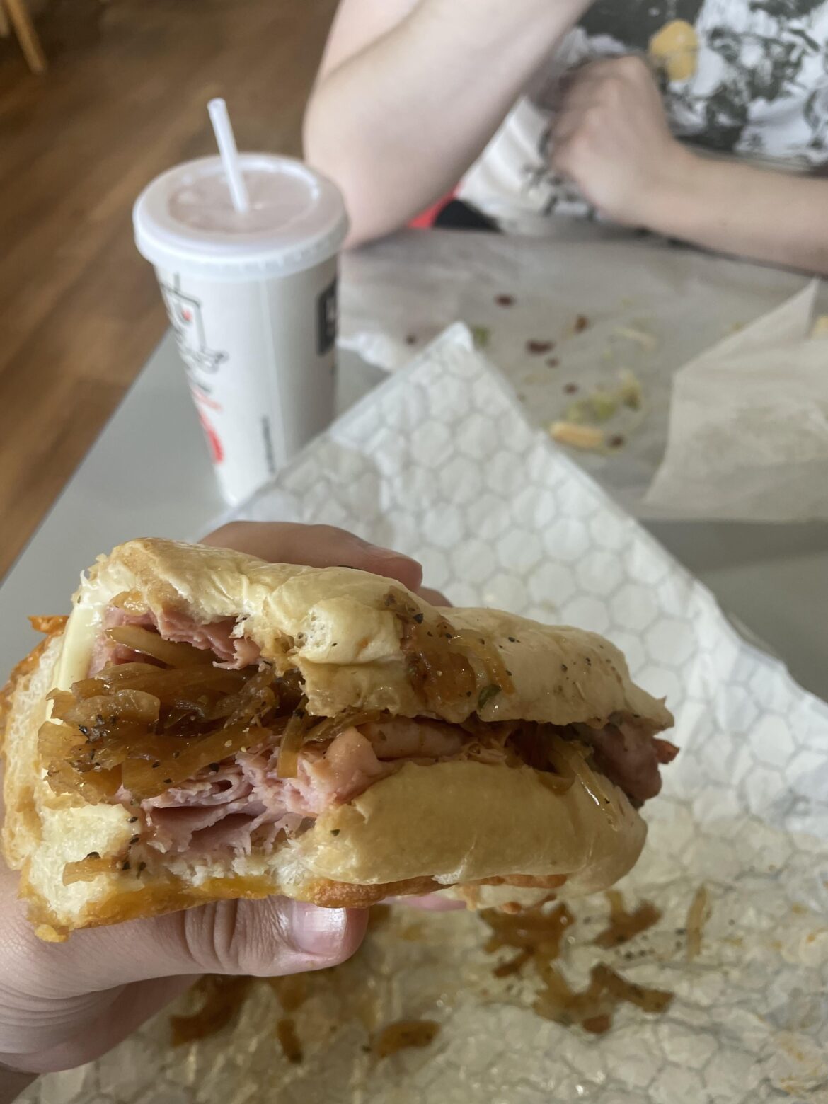 Got a Hot Italian with a ton of perfectly seasoned grilled onions