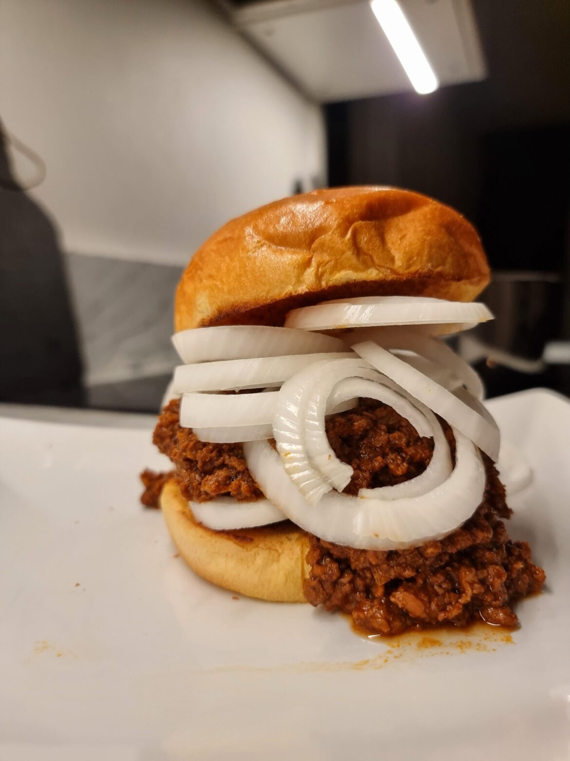 Had some leftover Sloppy Joes I got from my mom