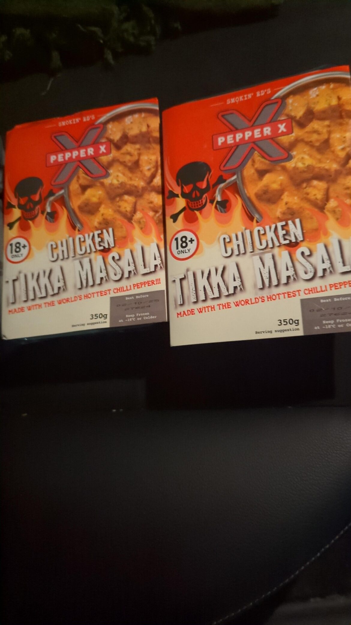 These are new in Iceland stores in the UK. Hope they live up to the hype! Pepper X Chicken Tikka Masala at £4 each! That's lunch for tomorrow sorted!