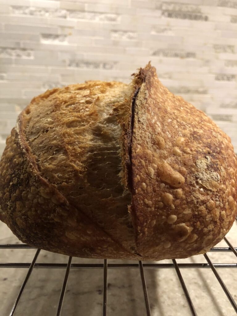 Quest for the perfect open crumb. I get closer every time...