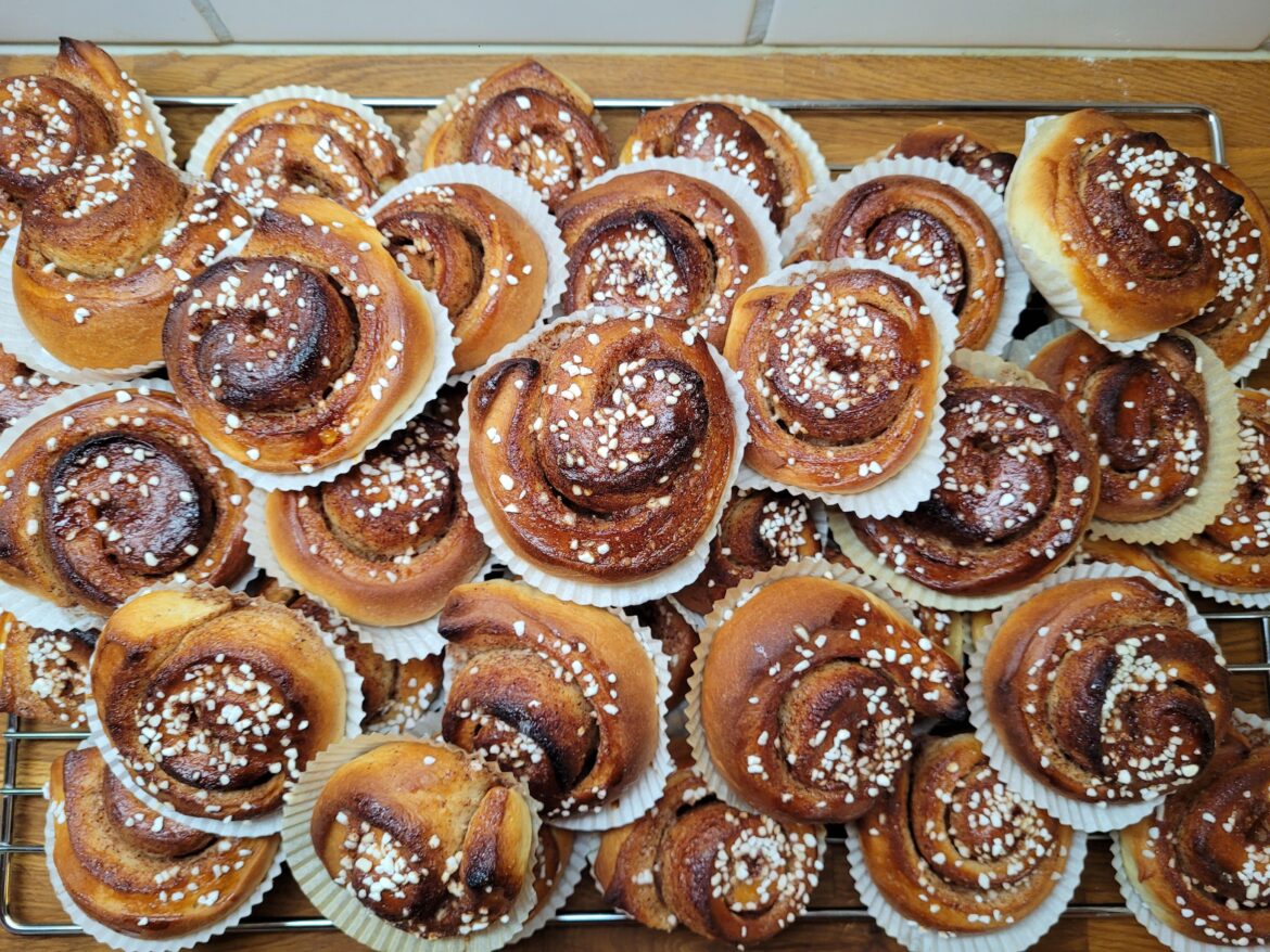 It was cinnamon bun day yesterday!
