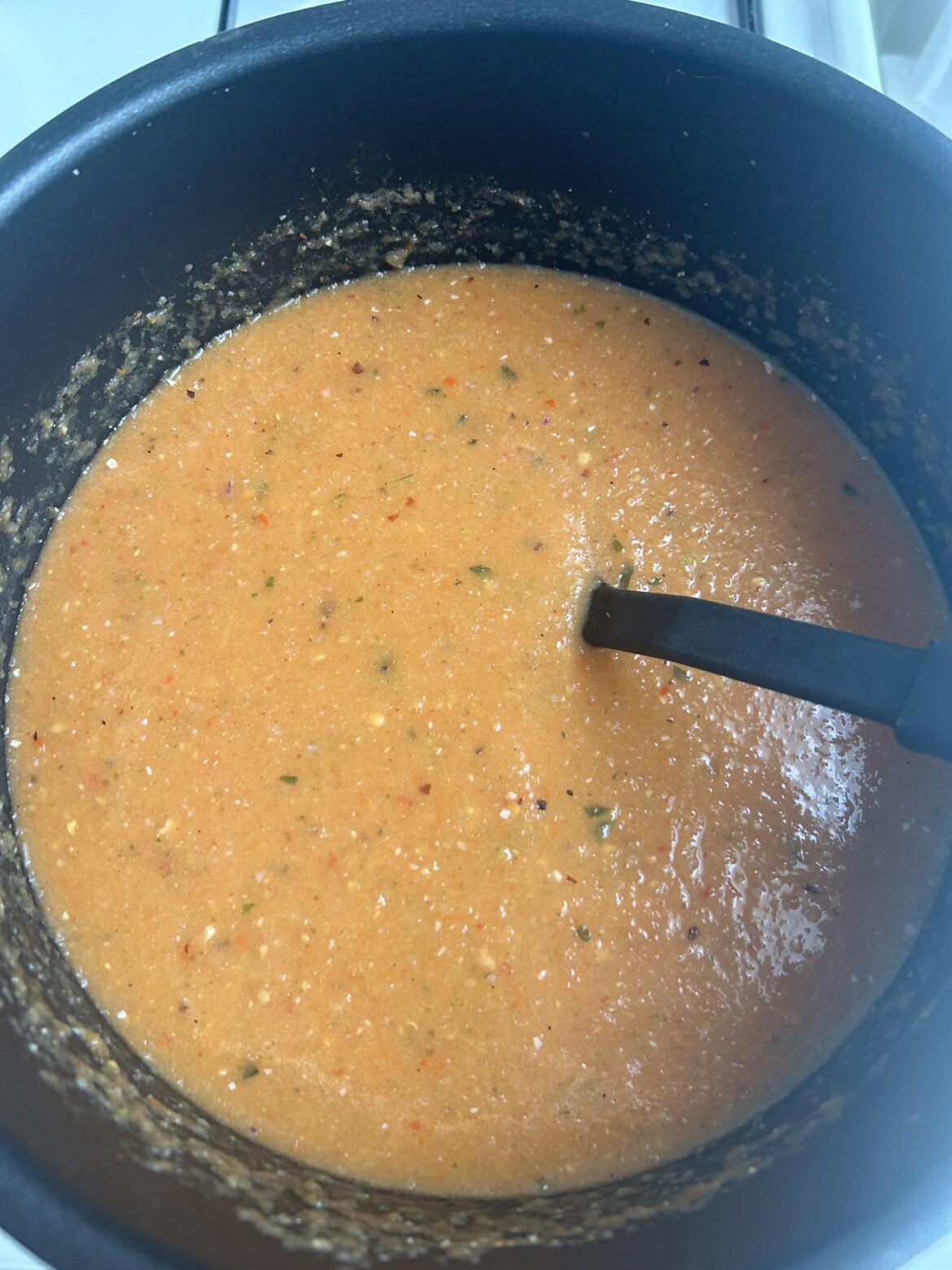 tomato soup with hot peppers