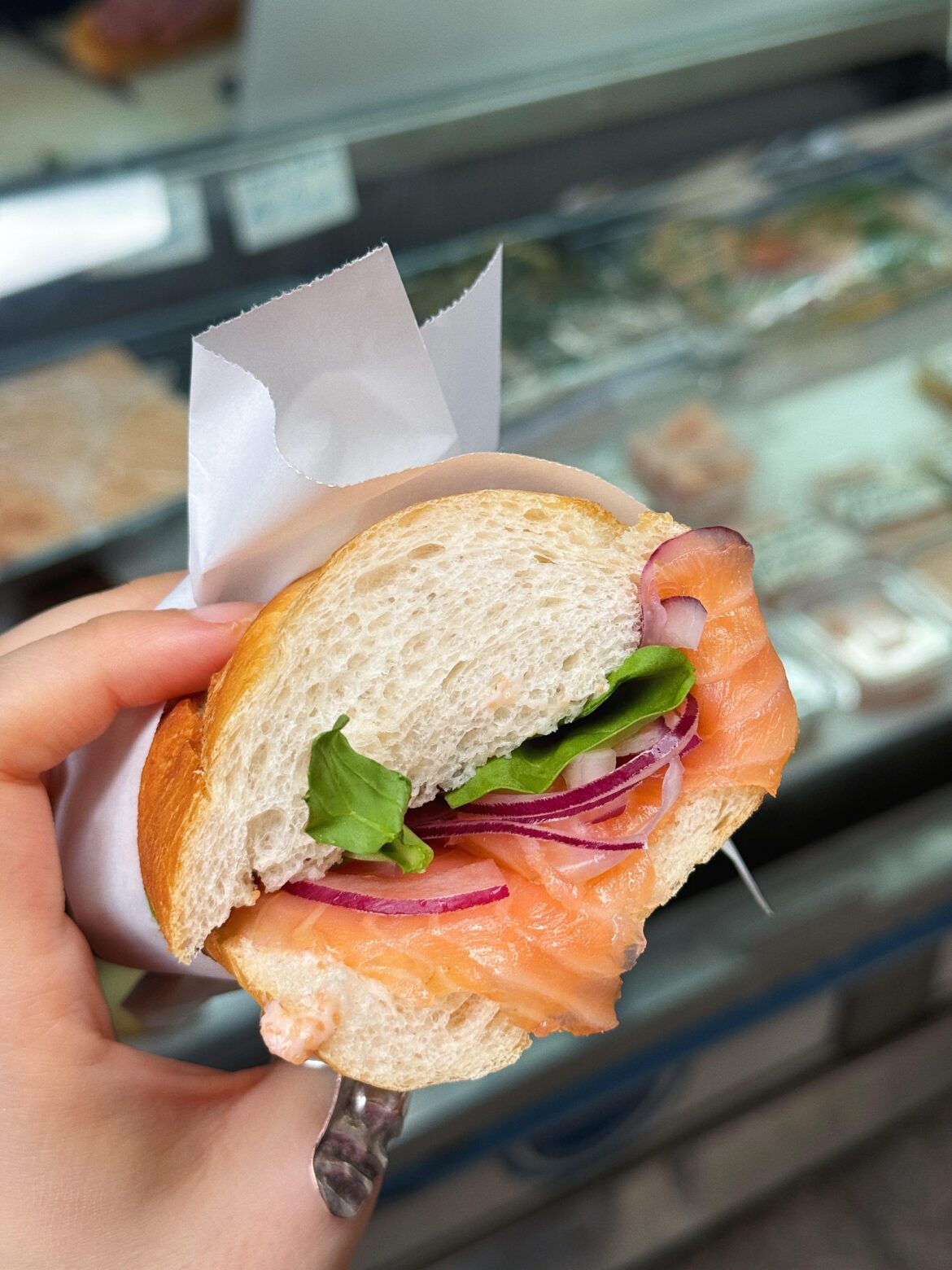 [i ate] smoke salmon sandwich in istanbul