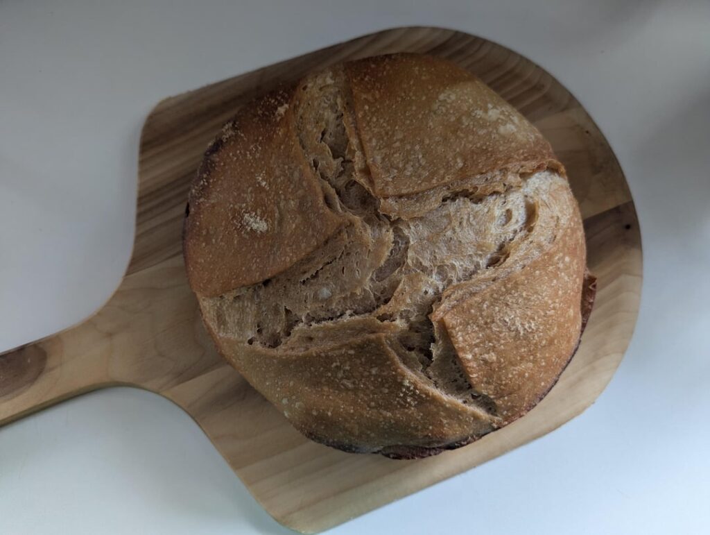 Baked this loaf over a fire