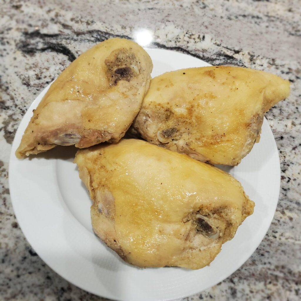 Chicken breast with mushroom risotto