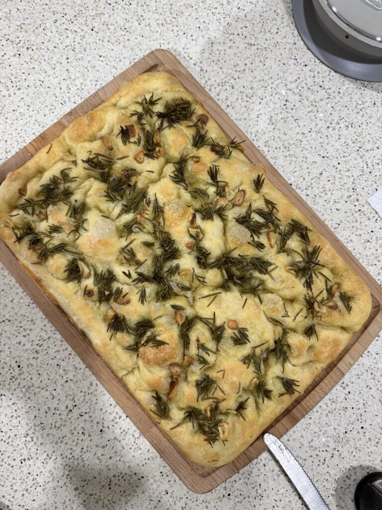 I made focaccia for the first time!