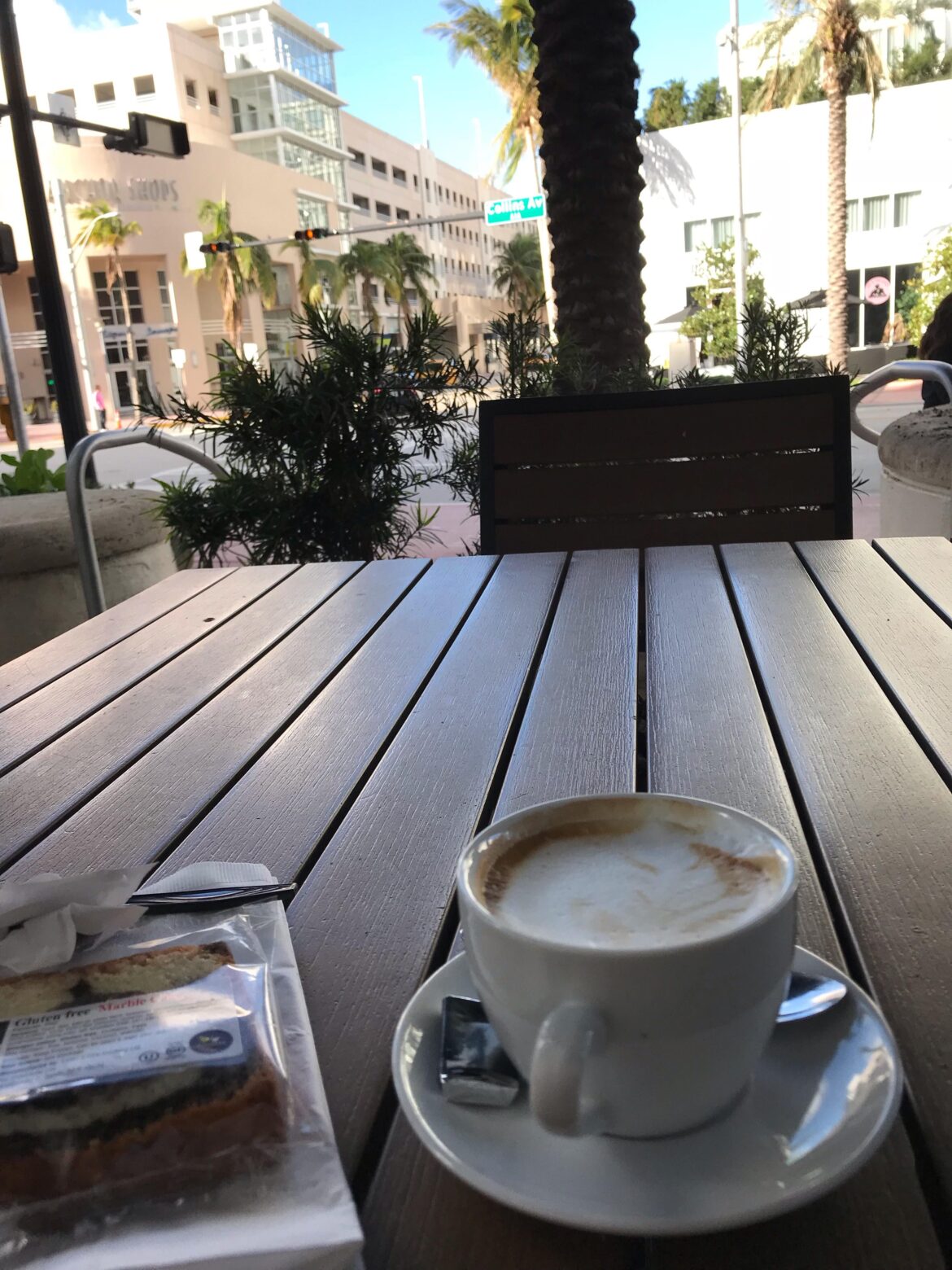 Espresso and marble pudding