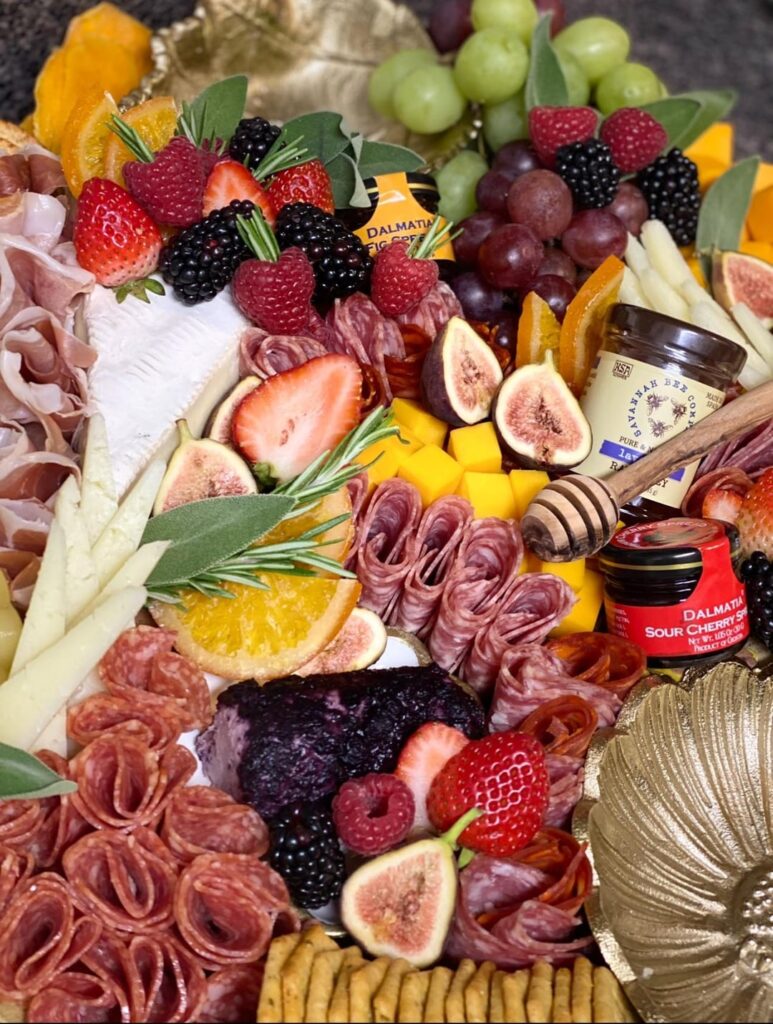 I don’t own charcuterie business but I love to make them for my friends. If you guys have suggestions/critiques how to get better let me know :)