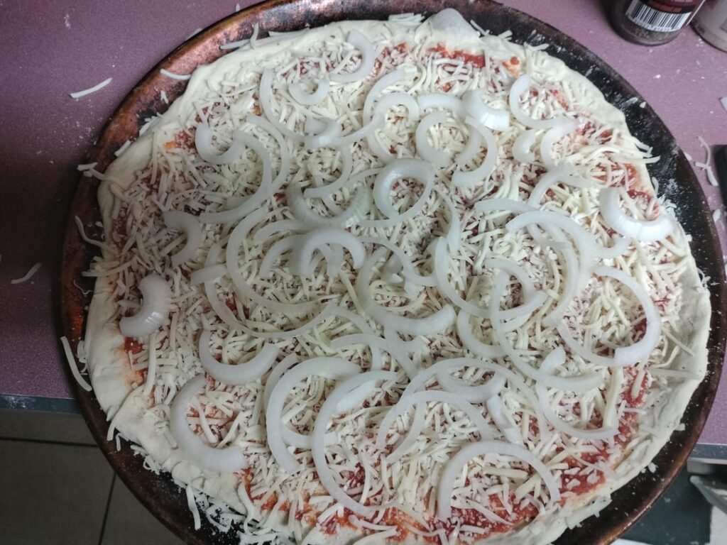 Best part of "Make your own pizza" night? All the onions!