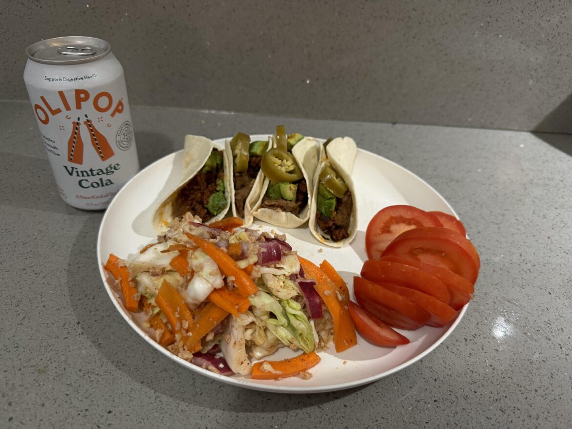 500 cal, 55g protein. I have a lot of beans and soyrizo to get through 😅