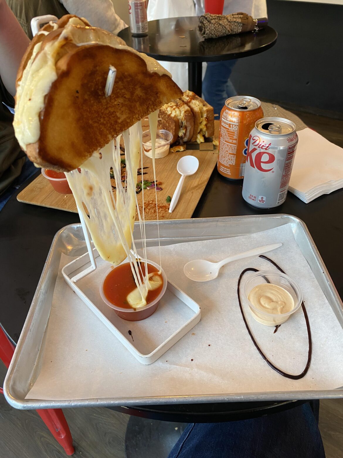 Gotta let the cheese hang