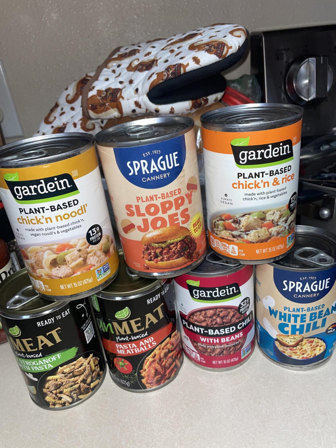 getting hit head on by a hurricane canned food haul