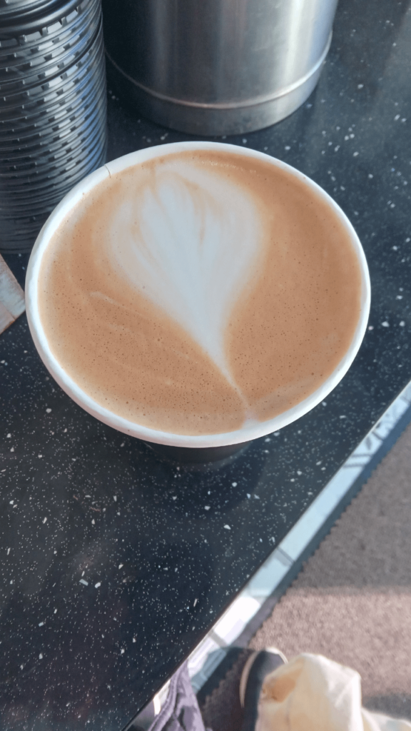 My latte this morning from Cobblers coffee in Dublin
