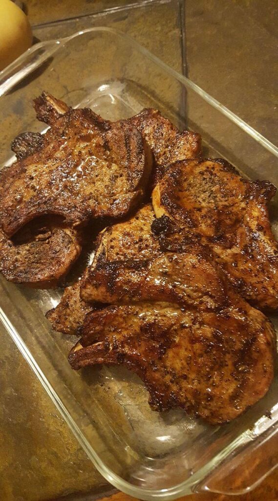 my rib eye steak, well done (oven method)