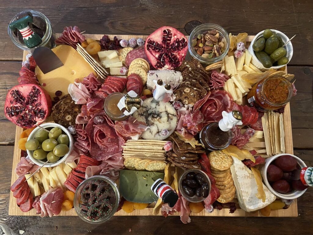 Christmas charcuterie attempts from the past few years