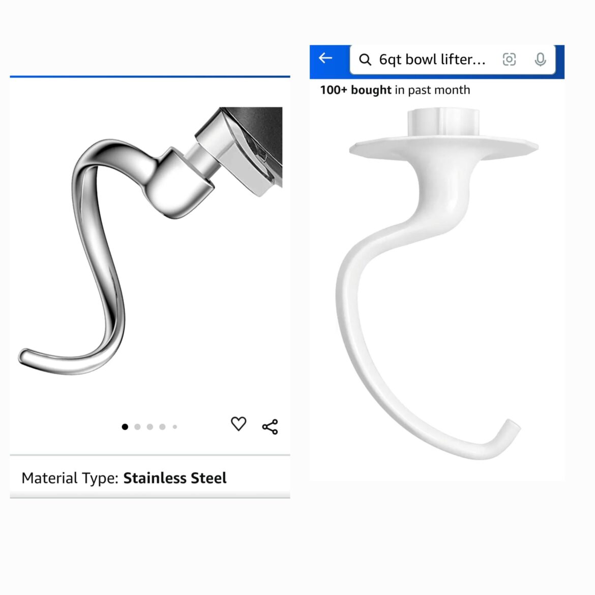 Which bread hook is better with a Kitchen Aid mixer?