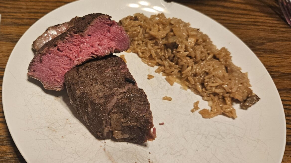 Filet and rice