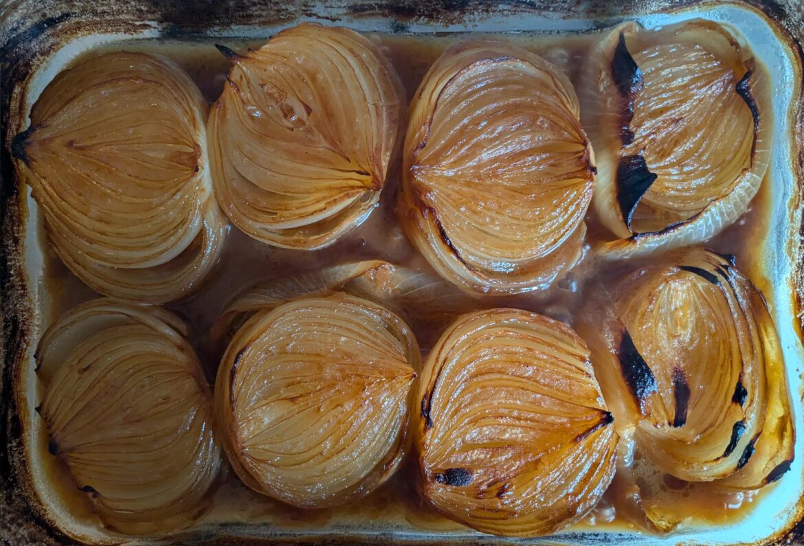 Miso Butter Roasted Onions