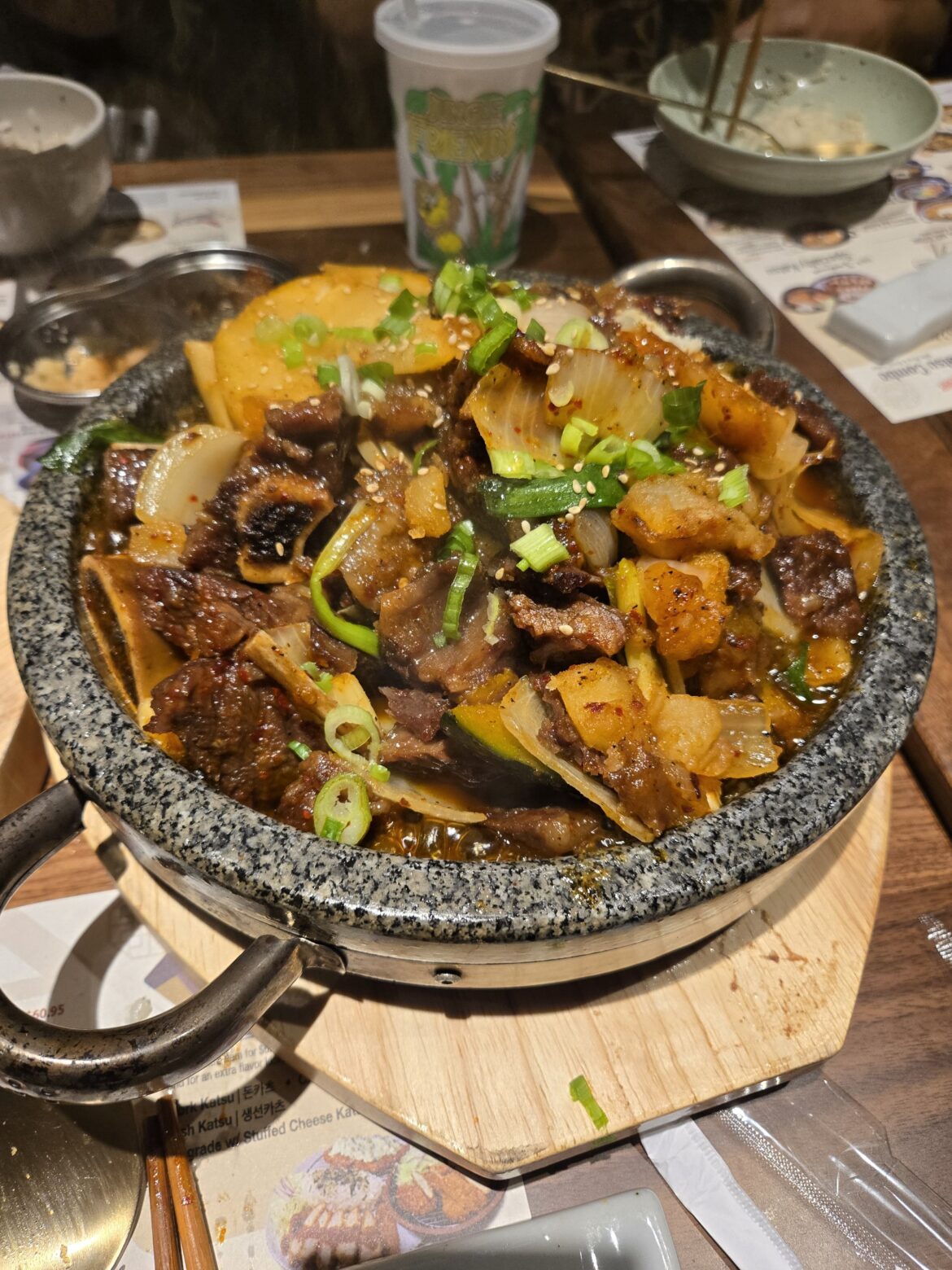 Galbijjim and garlic sooyuk - Jin Cook, Santa Monica