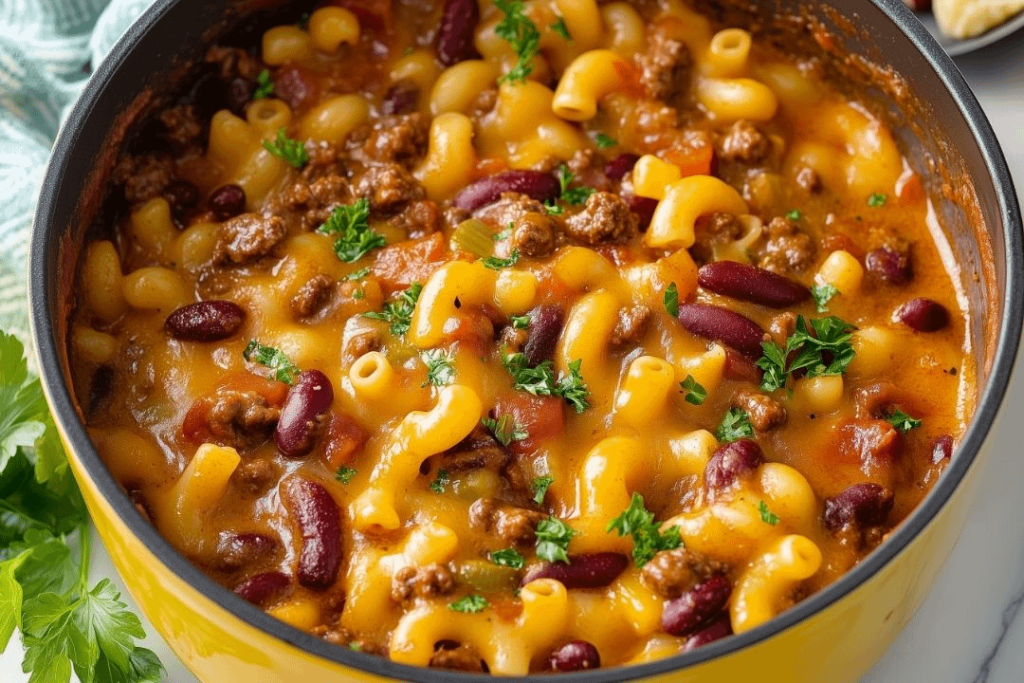 Homemade Creamy Chili Mac Recipe