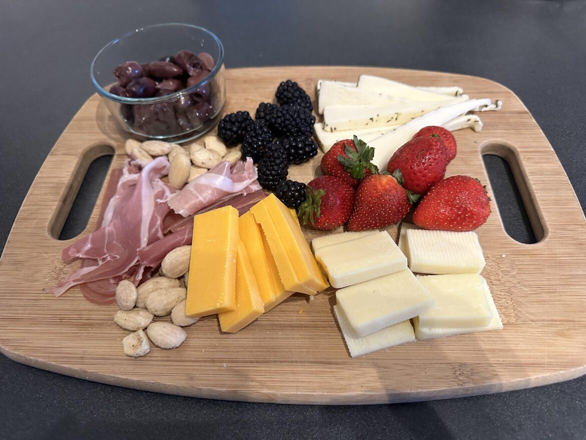 Charcuterie Board because I didn’t want to cook!
