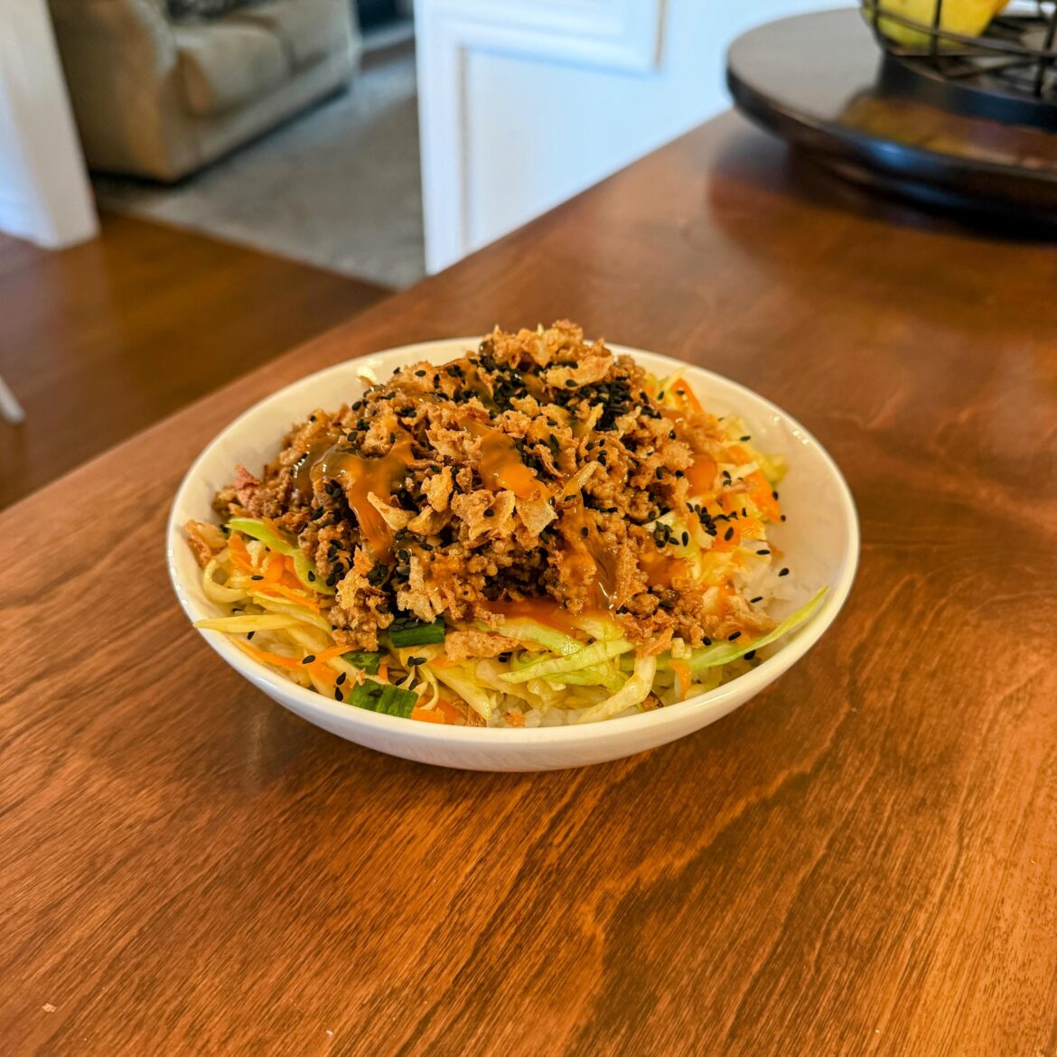 Pork Spring Roll-Inspired Bowls