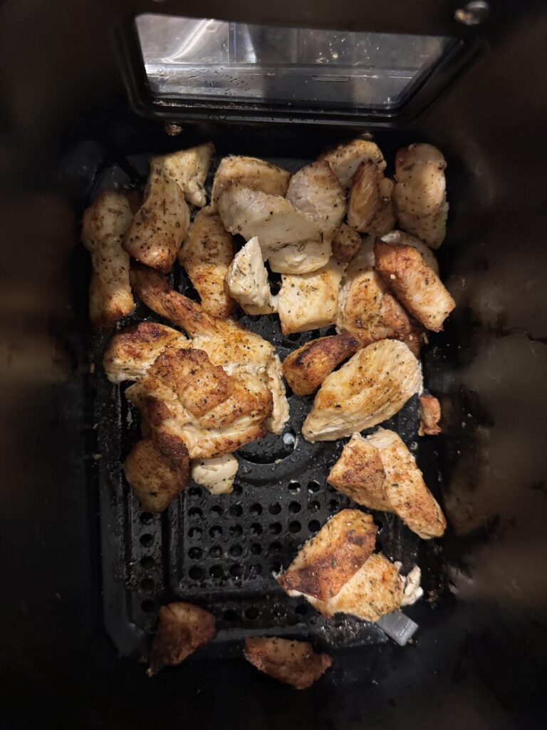 Like 350 calories of chickens ??