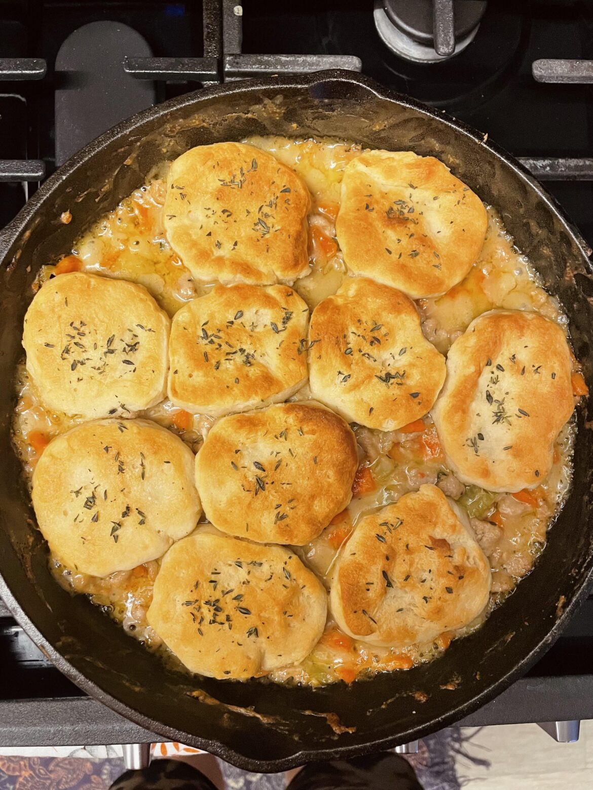 Homestyle Turkey & Biscuit Pot Pie