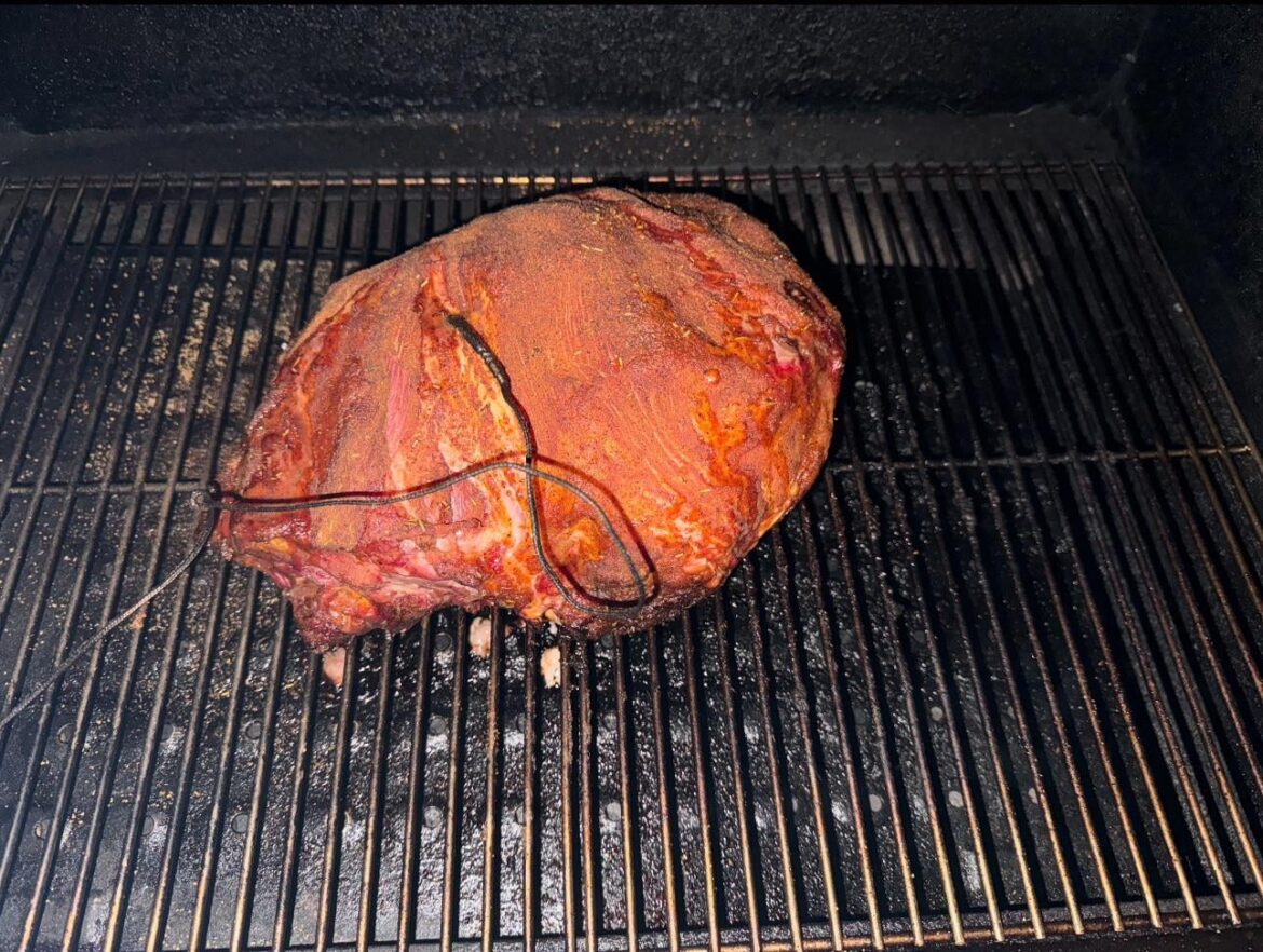 First time doing the butt without the hubs help.