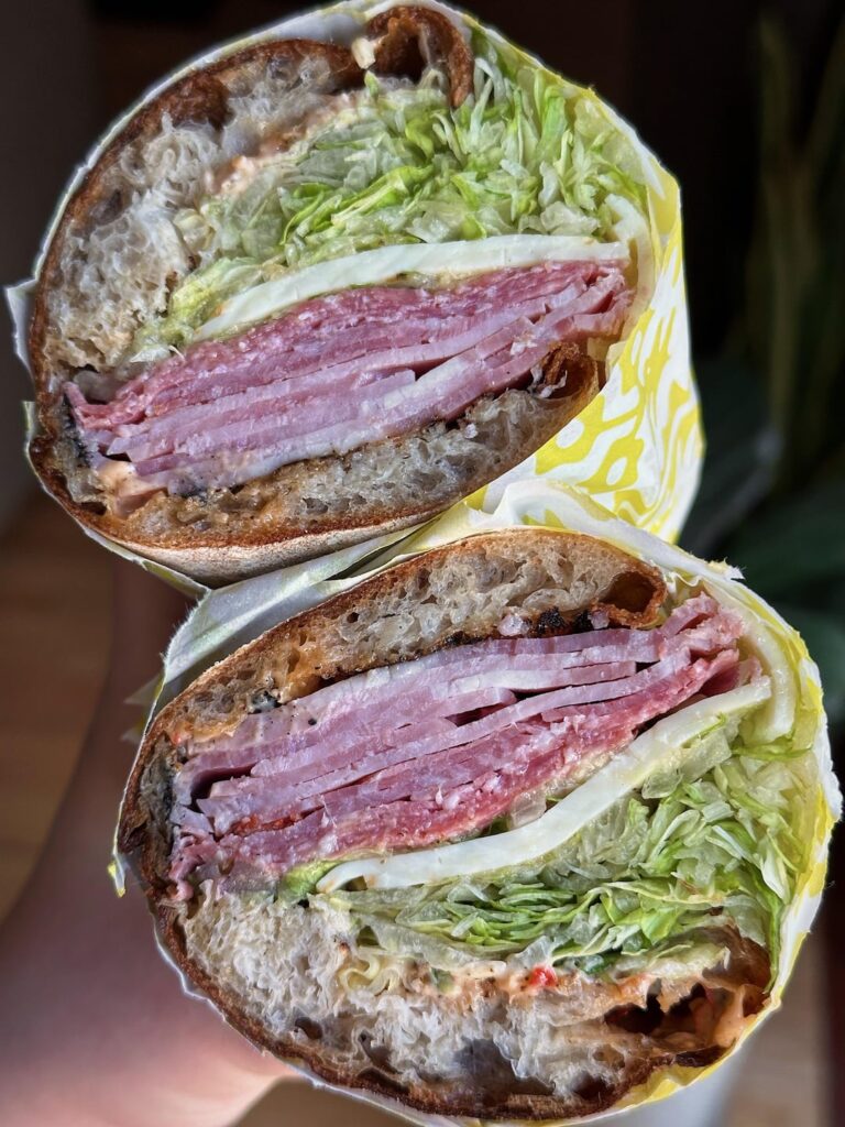 Two sandwiches from Ggiata