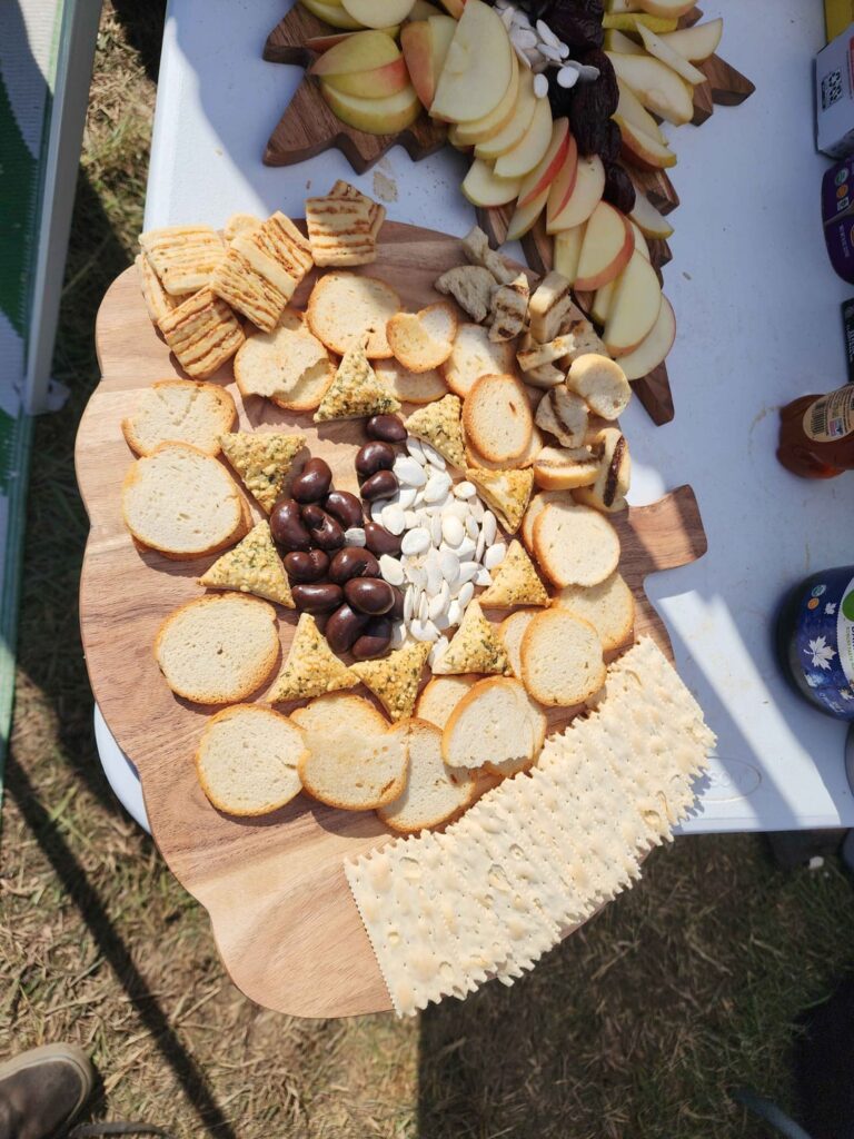 My mixed boards from a big camping event this past weekend. Not the prettiest or best photos, but was descended upon quickly.