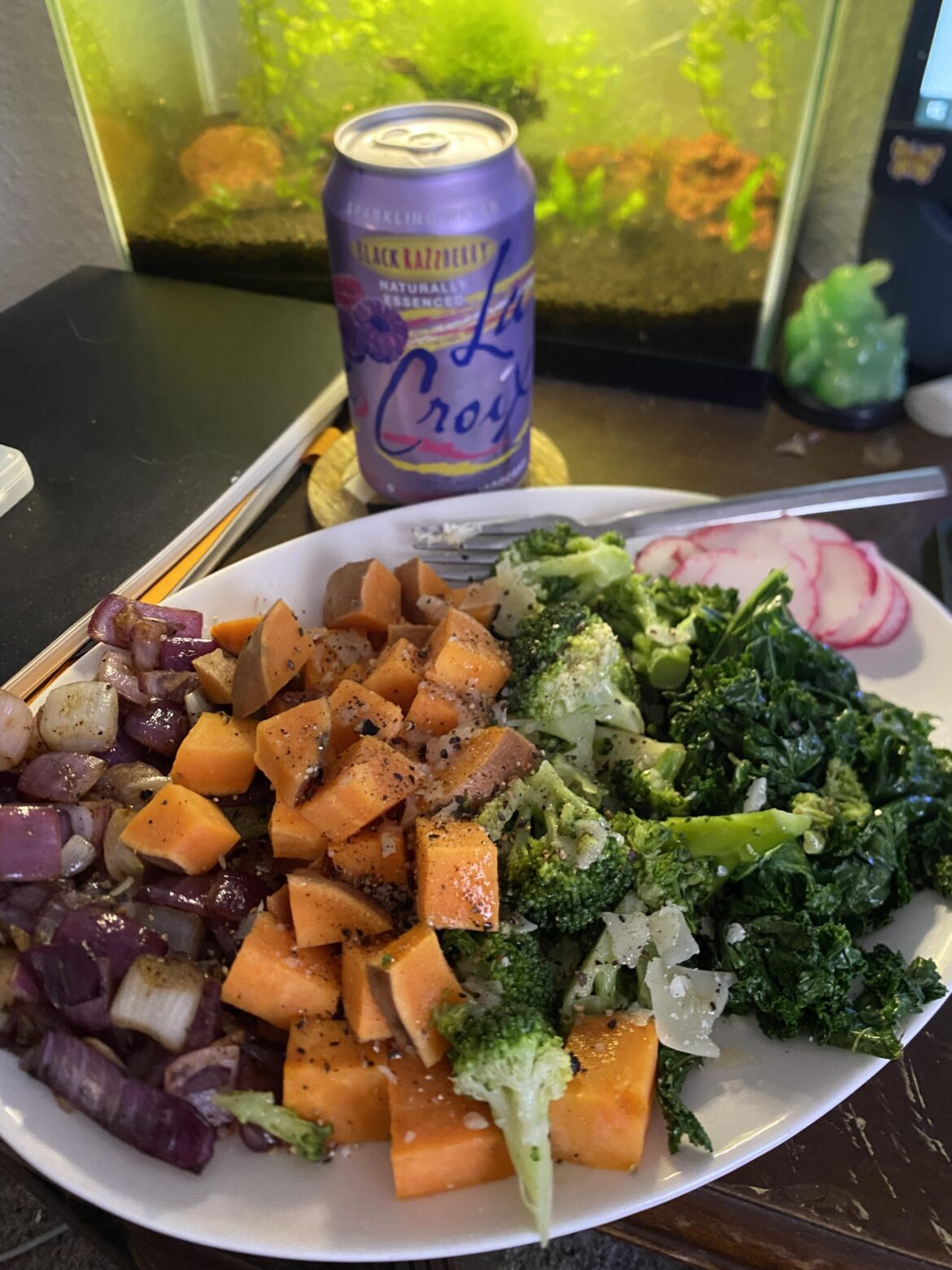 whenever im lazy and don’t want to cook for a while I’ll just toss in random vegetables in my steamer and hope for the best.