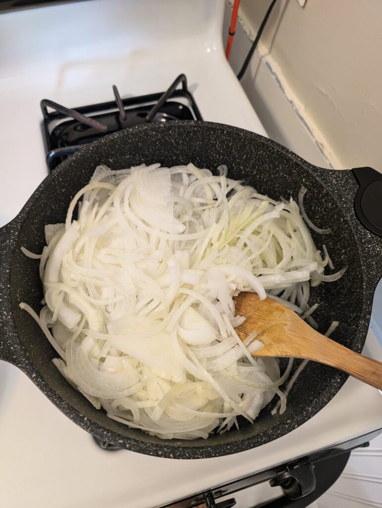Just made my first caramelized onions!
