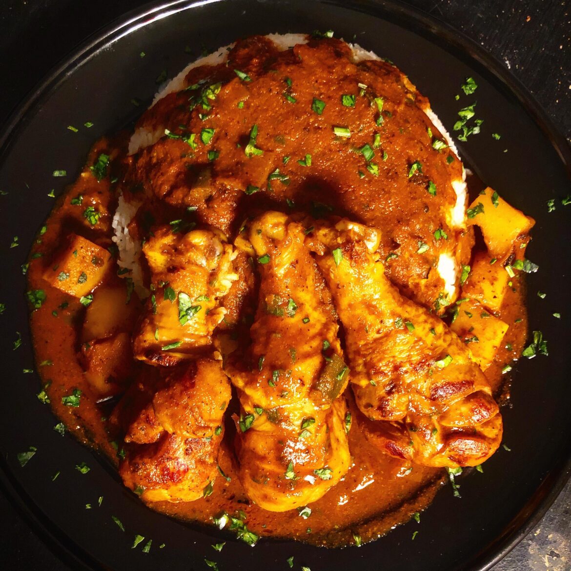 Chicken and Potato in Tomato Reaper Sauce