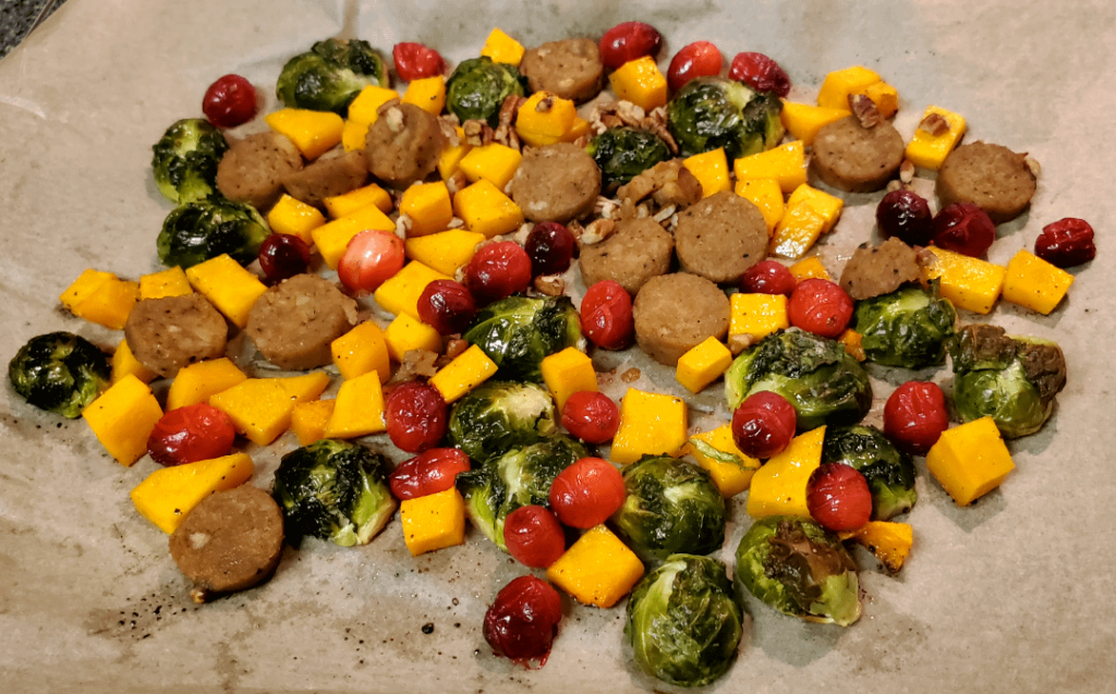 Harvest Sheet Pan Dinner - 513 Calories, 31g Protein