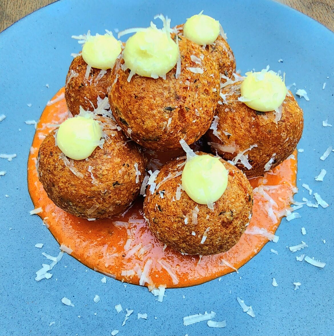 If bravas, bomba, and fried mozz had a three-way love child...