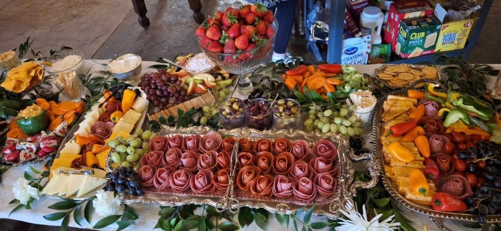 Charcuterie spread 150-200 people