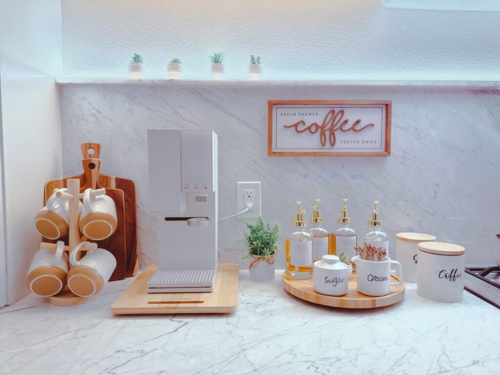 Set up the new coffee station!