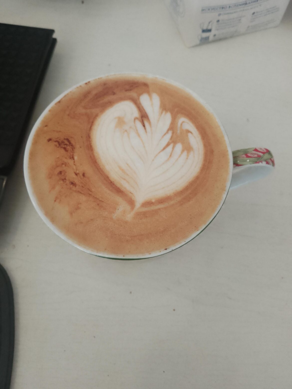 Almost beautiful cappuccino