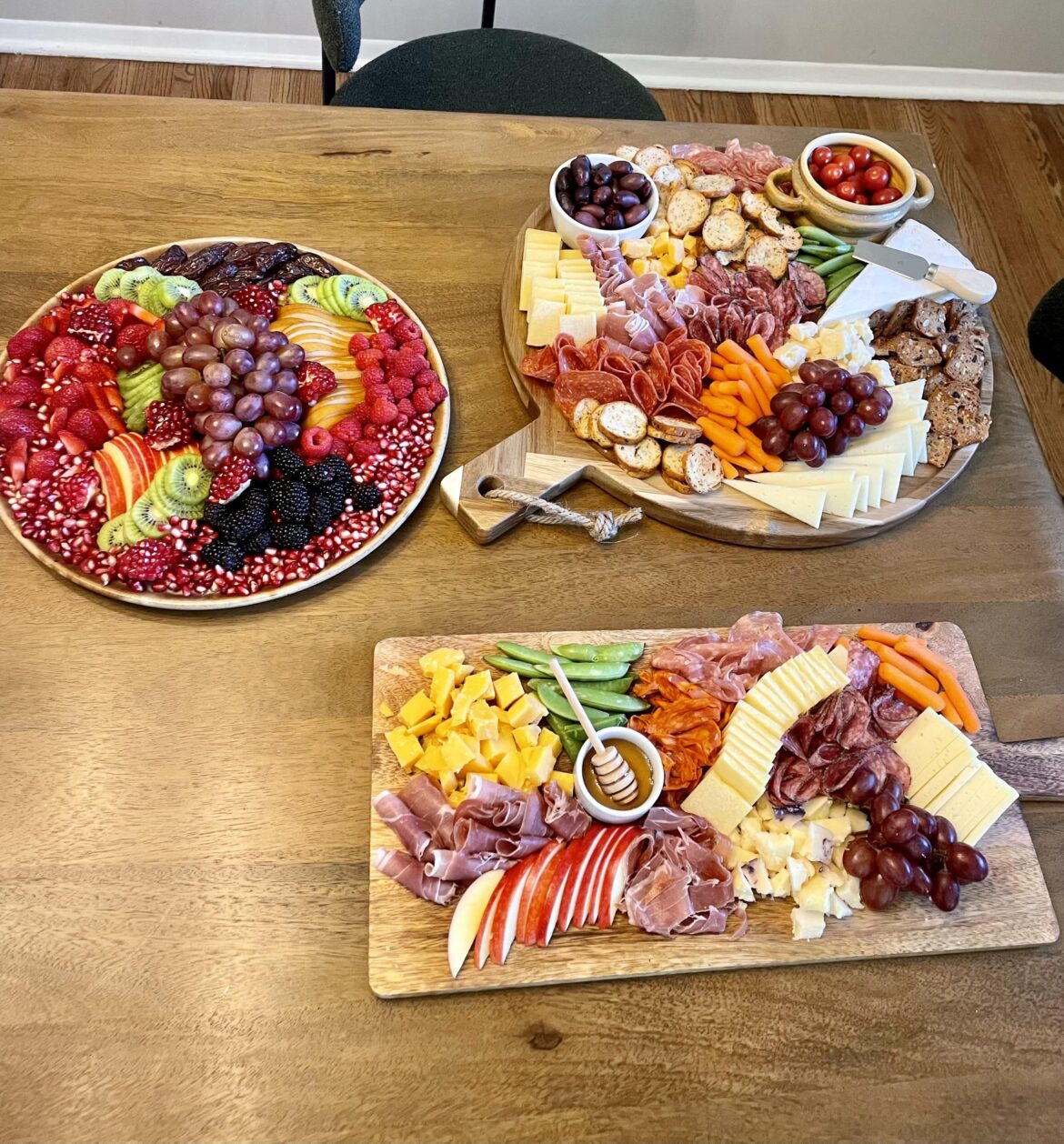 The boards I made for our housewarming party!