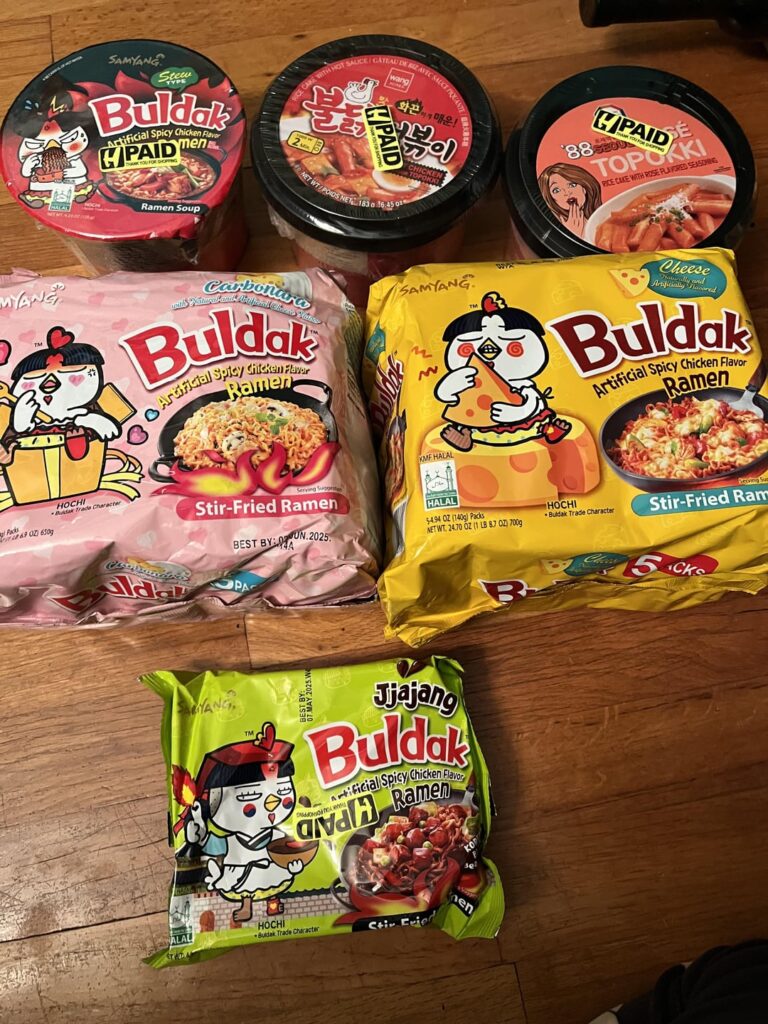 Stuff I got at H Mart at the American Dream Mall