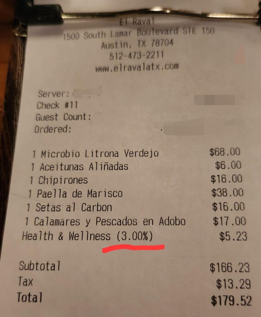 Health & wellness 3% tab