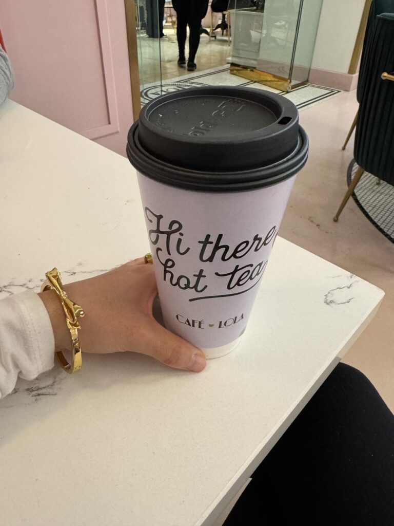 Cafe Lola coffee shop. Cute little coffee shop in the forums of Ceasars Palace Las Vegas.