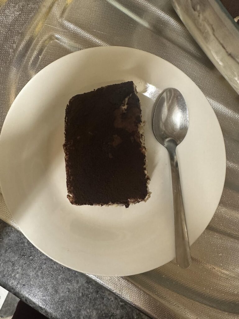 calories in this tiramisu (spoon for reference!)