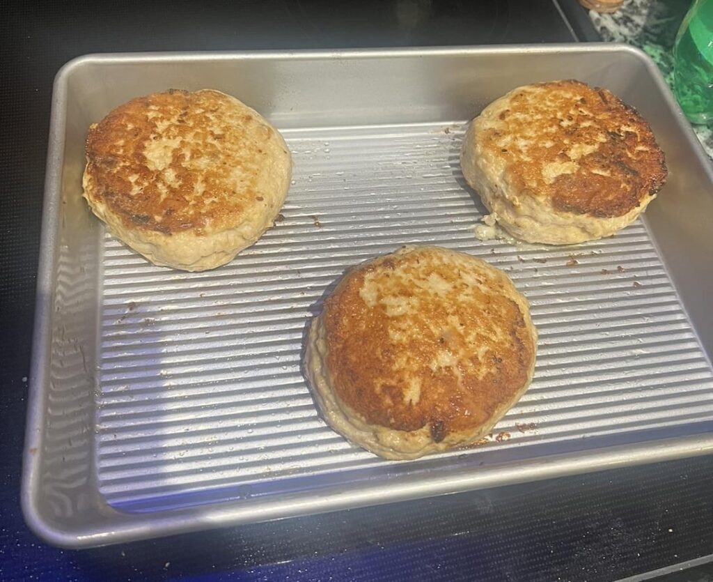 Giant Keto Chicken Burgers