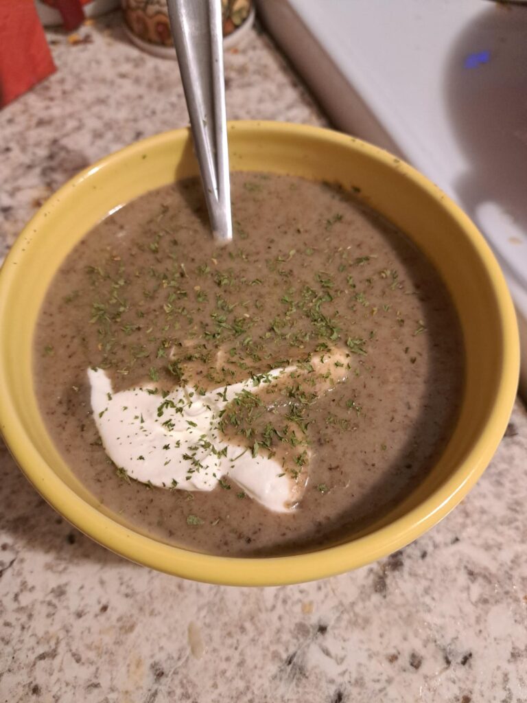 Quick and Easy Creamy Mushroom Soup from Kenji.